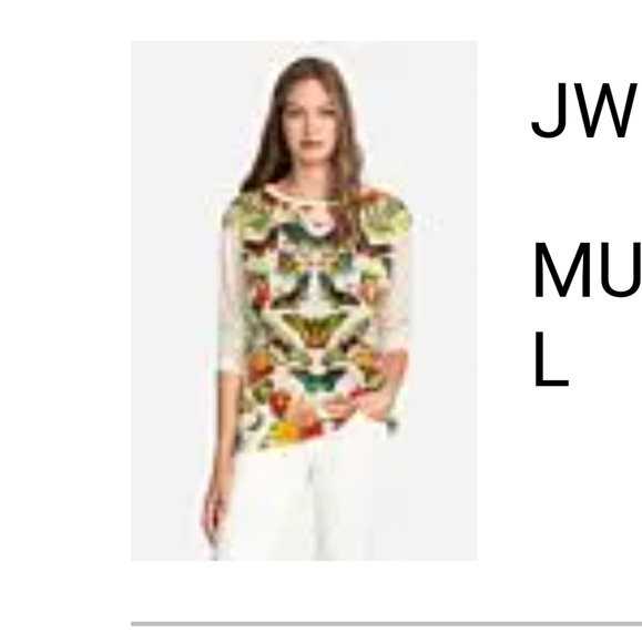 JOHNNY WAS Butterflies Pullover L - Picture 6 of 7